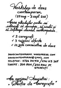Workshp de dans contemporan 